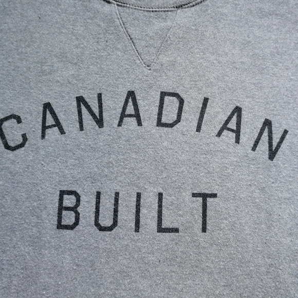 PEACE COLLECTIVE Canadian Built Graphic Sweater Fleece lined cotton Olympics XS - Picture 2 of 8